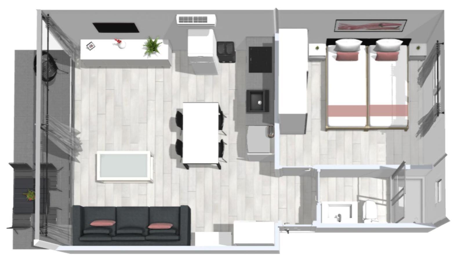 Roses Apartments 2 - Vista Mar Lateral 1Habitacion Exterior photo